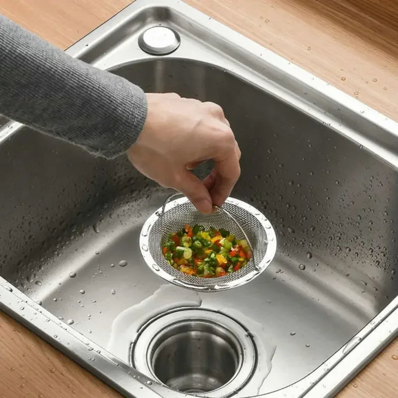 Stainless Steel Kitchen Sink Filter, Garbage Food Residue/Hair Catcher