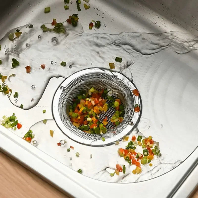 Stainless Steel Kitchen Sink Filter, Garbage Food Residue/Hair Catcher