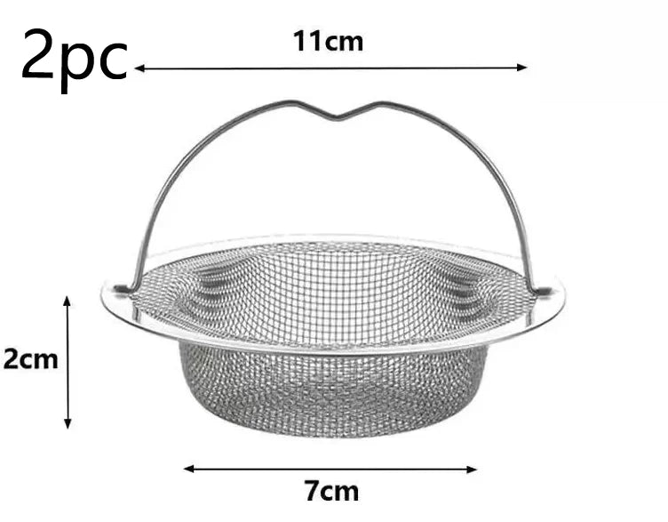 Stainless Steel Kitchen Sink Filter, Garbage Food Residue/Hair Catcher