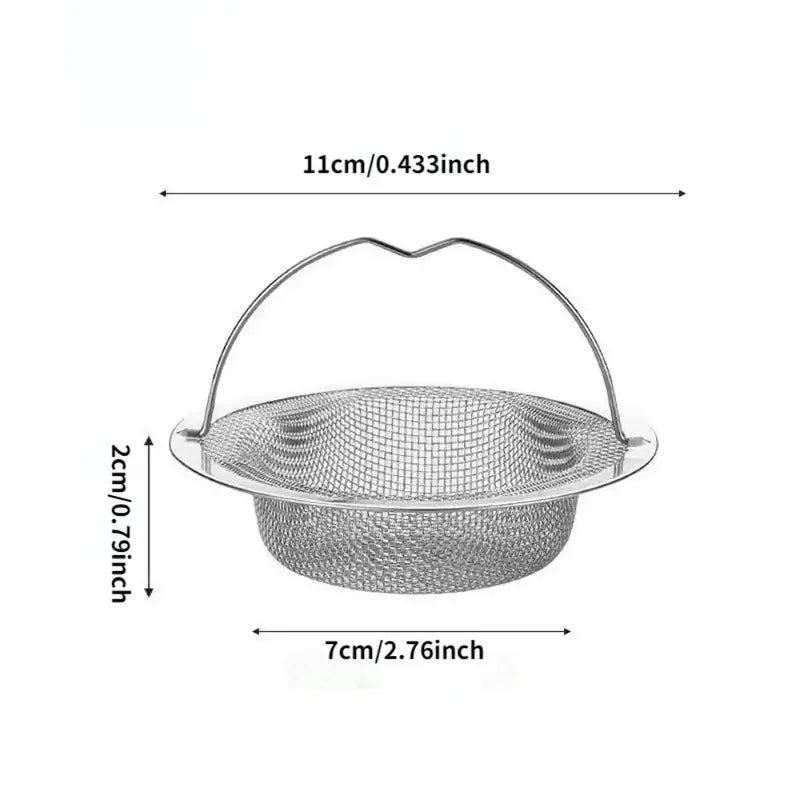 Stainless Steel Kitchen Sink Filter, Garbage Food Residue/Hair Catcher