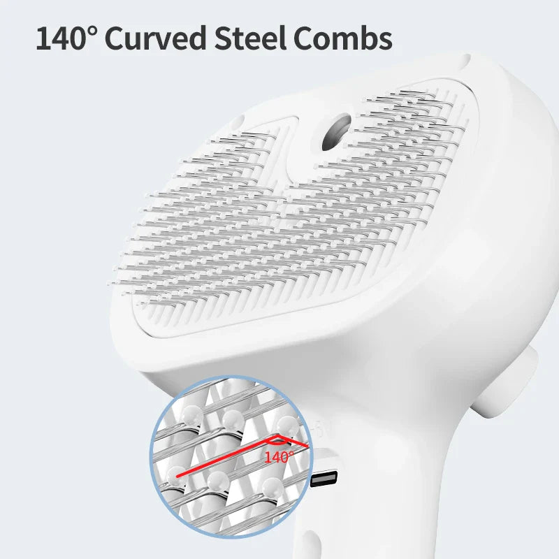 Pet Spray Hair Comb Steam Brush For Cats & Dogs