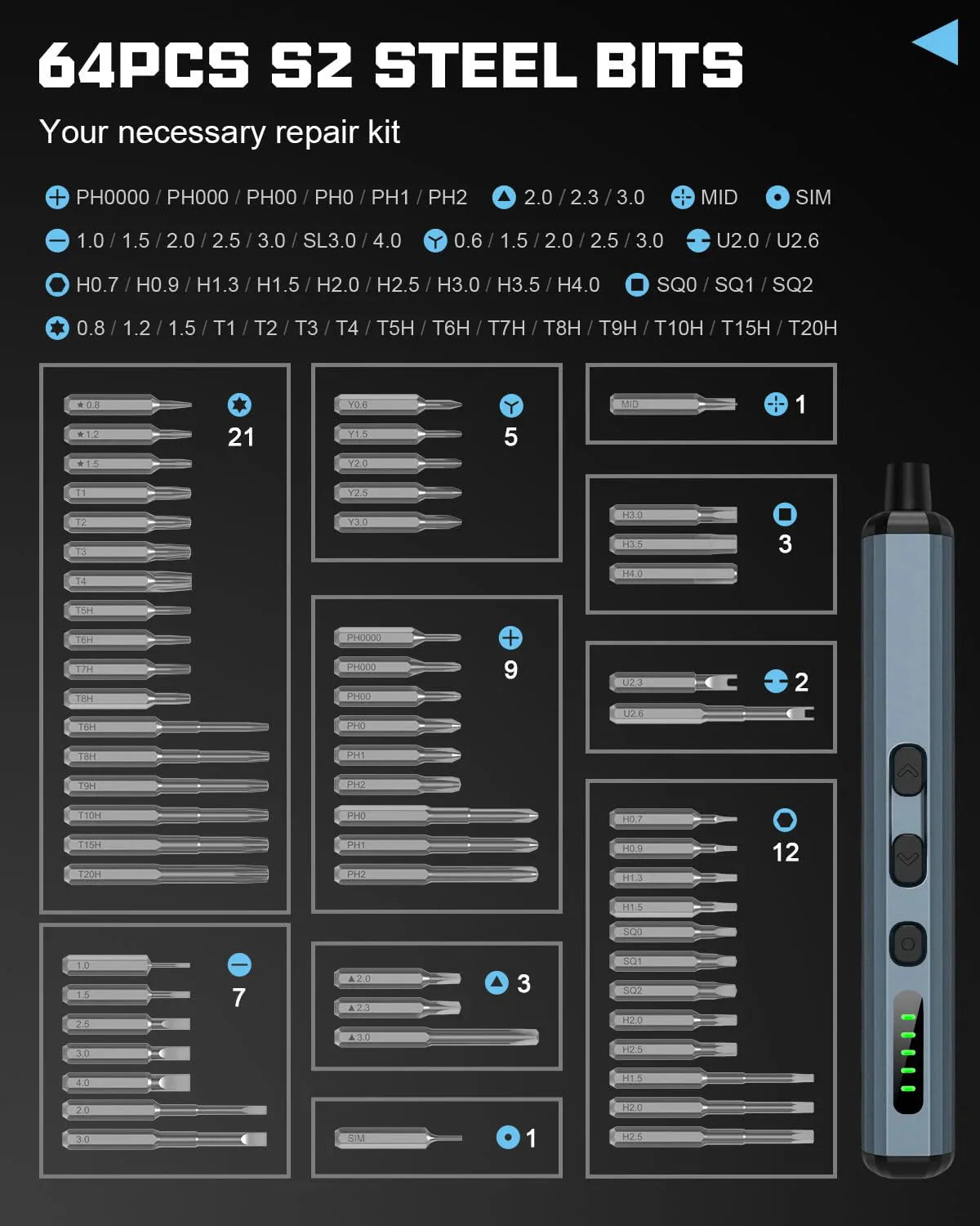 68-in-1 Electric Precision Screwdriver Set - Your Ultimate DIY Toolkit