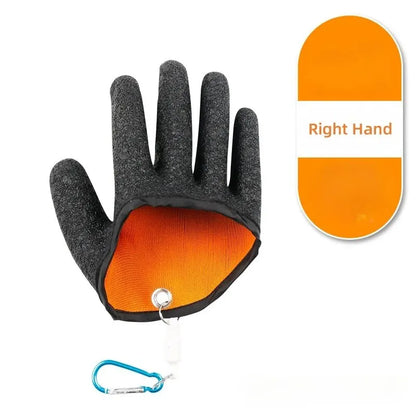 Magnet Release Full Finger Fishing Gloves with Anti-slip and Puncture Resistant Latex - Ideal for Hooks and Tools
