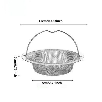 Stainless Steel Kitchen Sink Filter, Garbage Food Residue/Hair Catcher