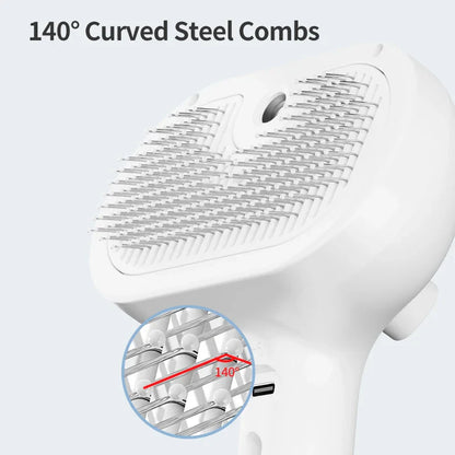 Pet Spray Hair Comb Steam Brush For Cats & Dogs
